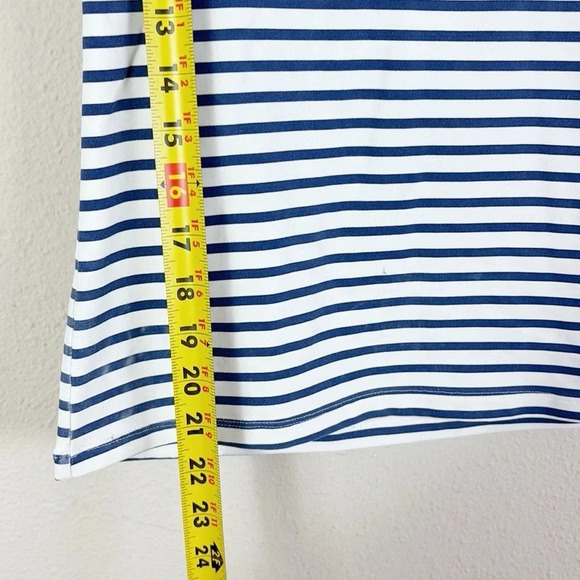 🎈4 LISTINGS FOR $20 Zara Navy Blue White Stripe Tank Top size Medium - Picture 5 of 10